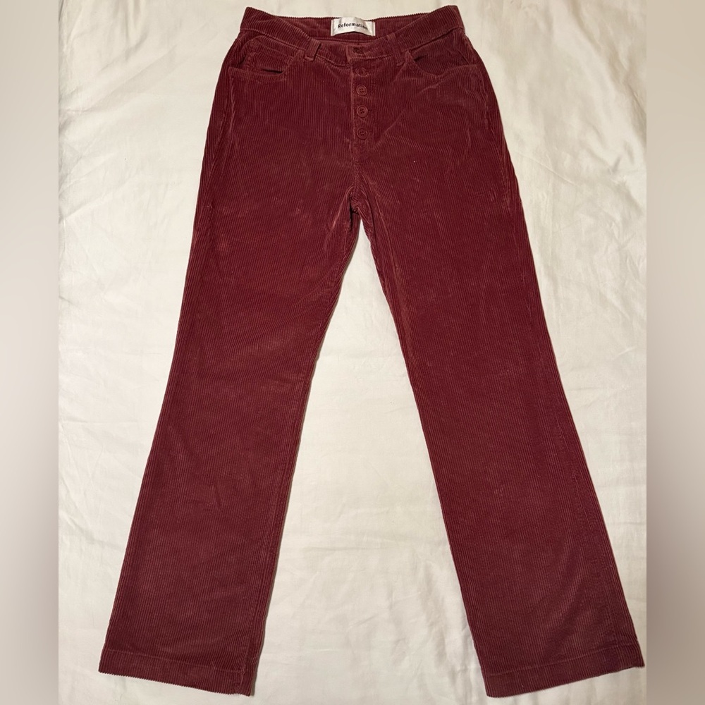 Reformation Winnie Pants - Size 28 Petite - Rust